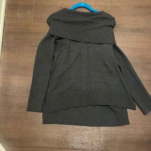 Grey off the shoulder sweater size small
